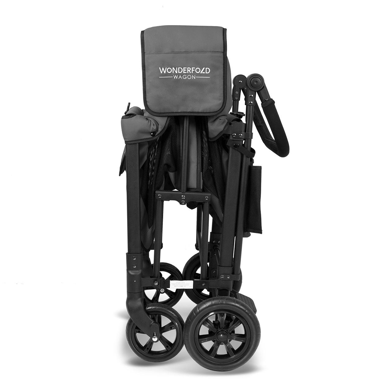 Wonderfold W4 Elite Quad Stroller Wagon in Charcoal Gray- Bambi Baby