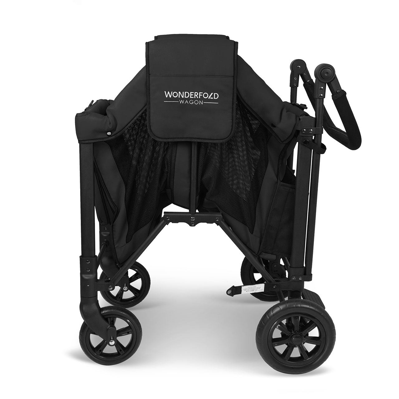 Wonderfold W2 Elite Double Stroller Wagon in Volcanic Black- Bambi Baby