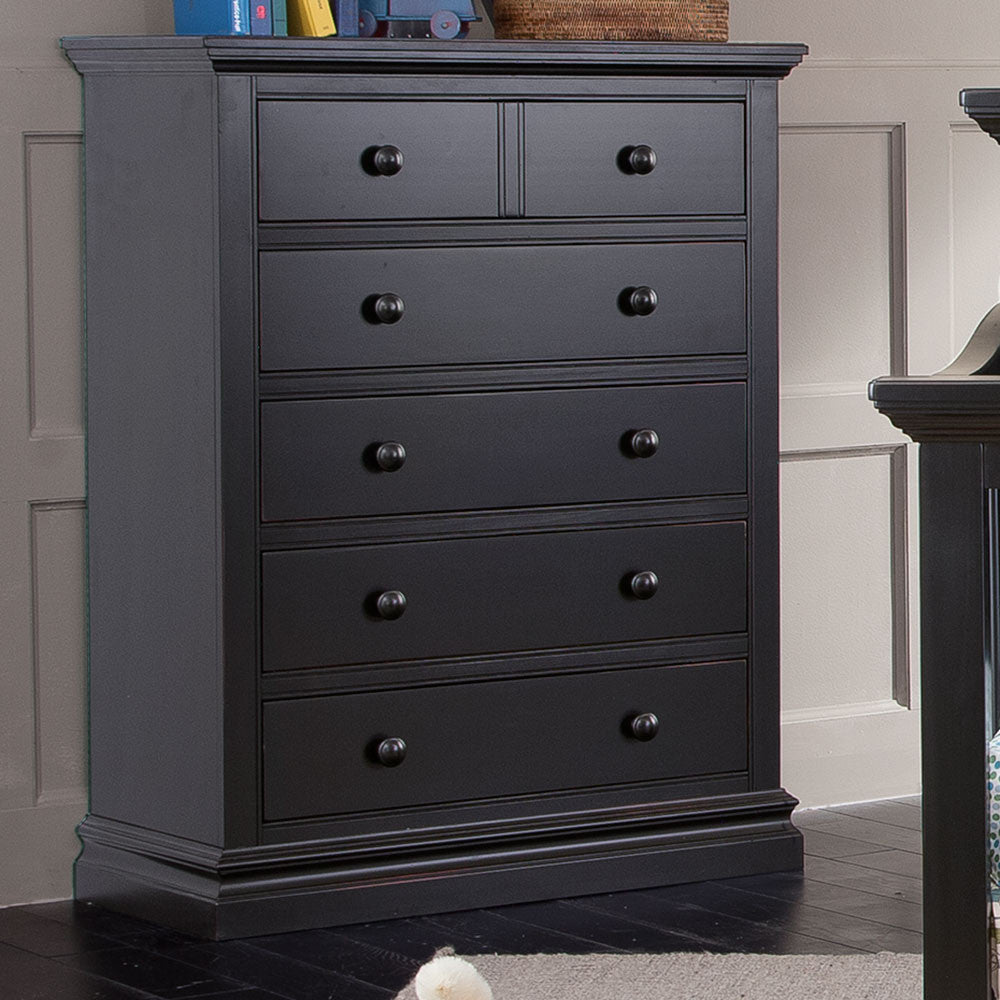 Westwood Pine Ridge 5 Drawer Chest in Black - Bambi Baby