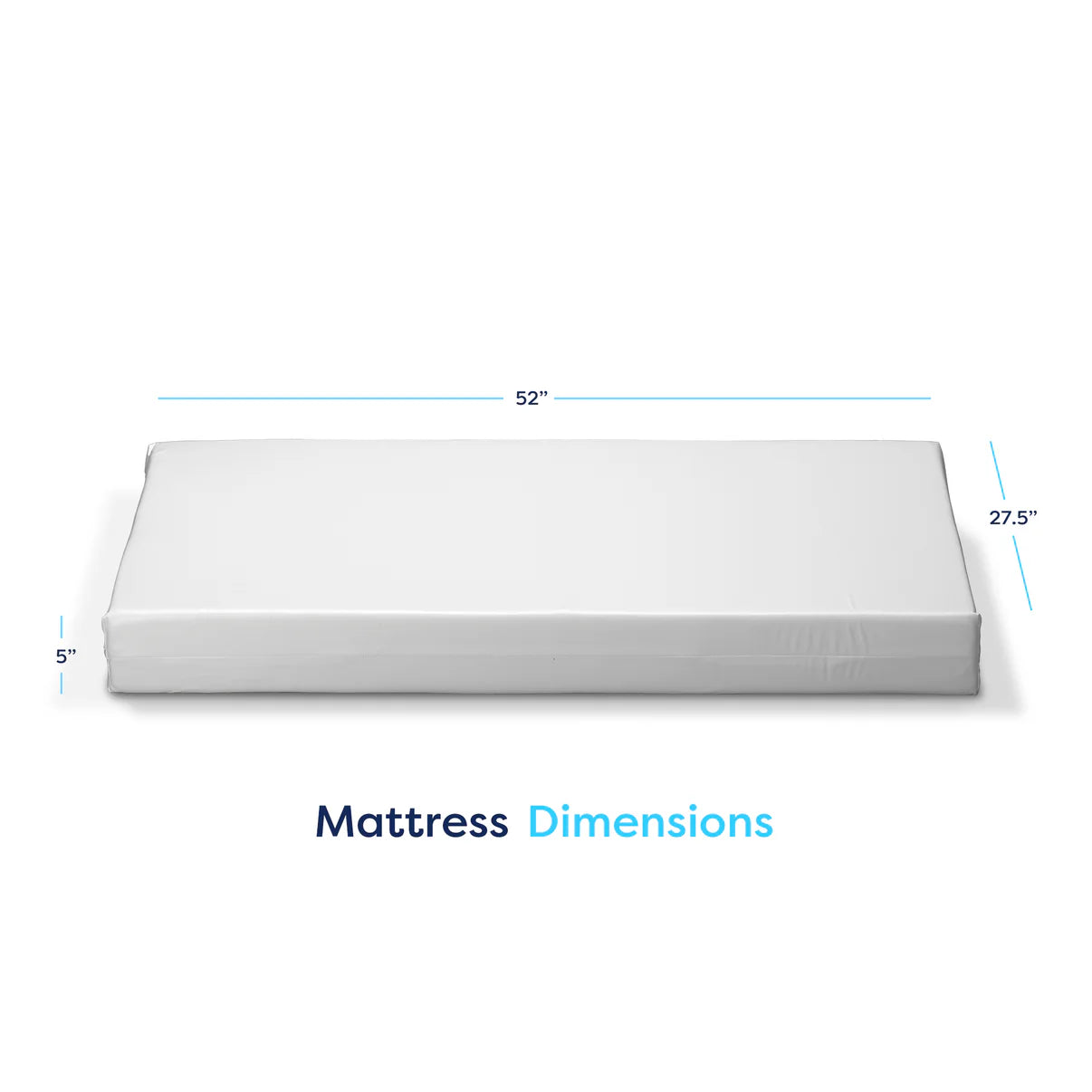Moonlight Slumber Little Dreamer 5" Dual-Sided Crib Mattress- Bambi Baby