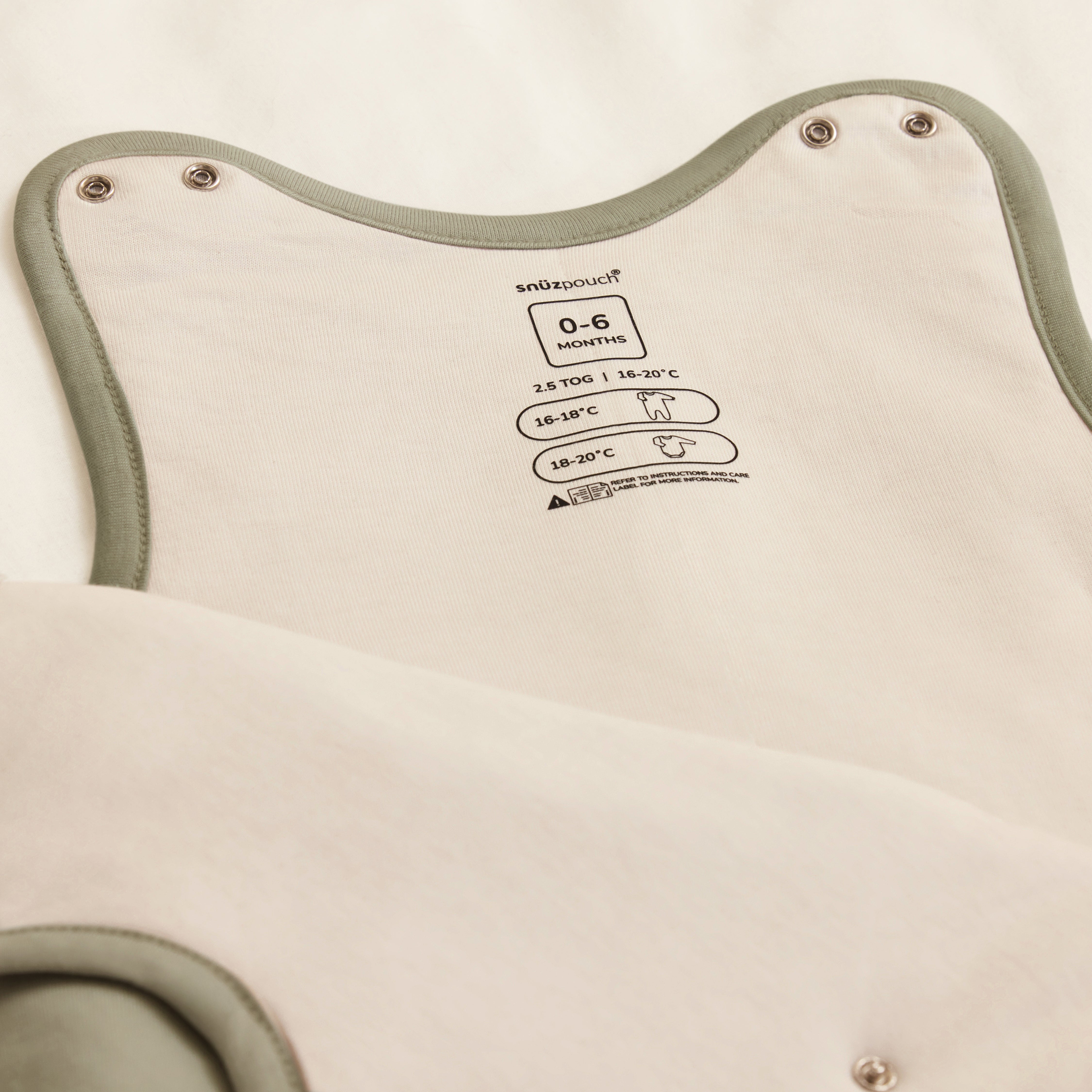 Snuz SnuzPouch Sleeping Bag - Sage Cross- Bambi Baby