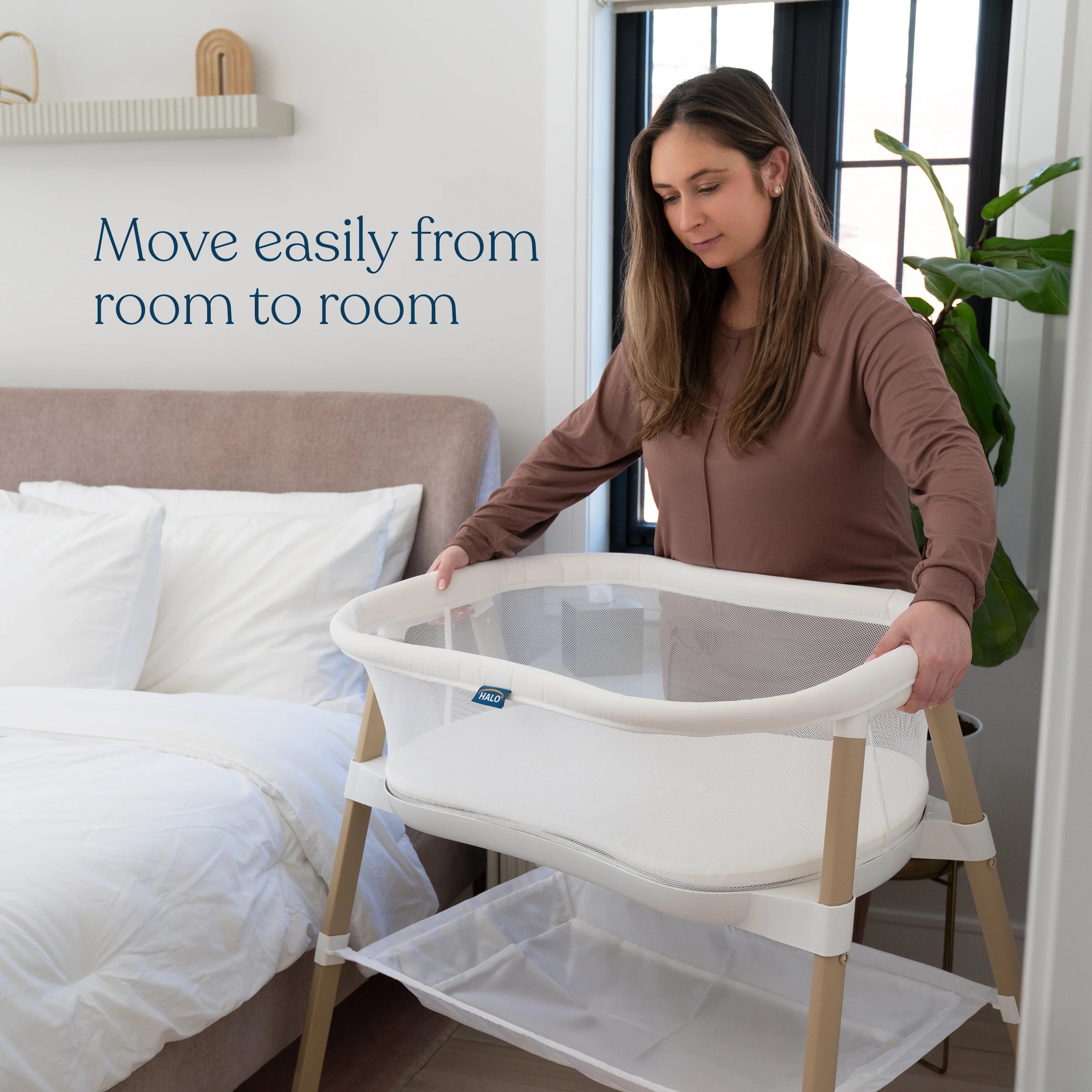 Halo BassiNest Essential Sleeper - Free-Standing- Bambi Baby