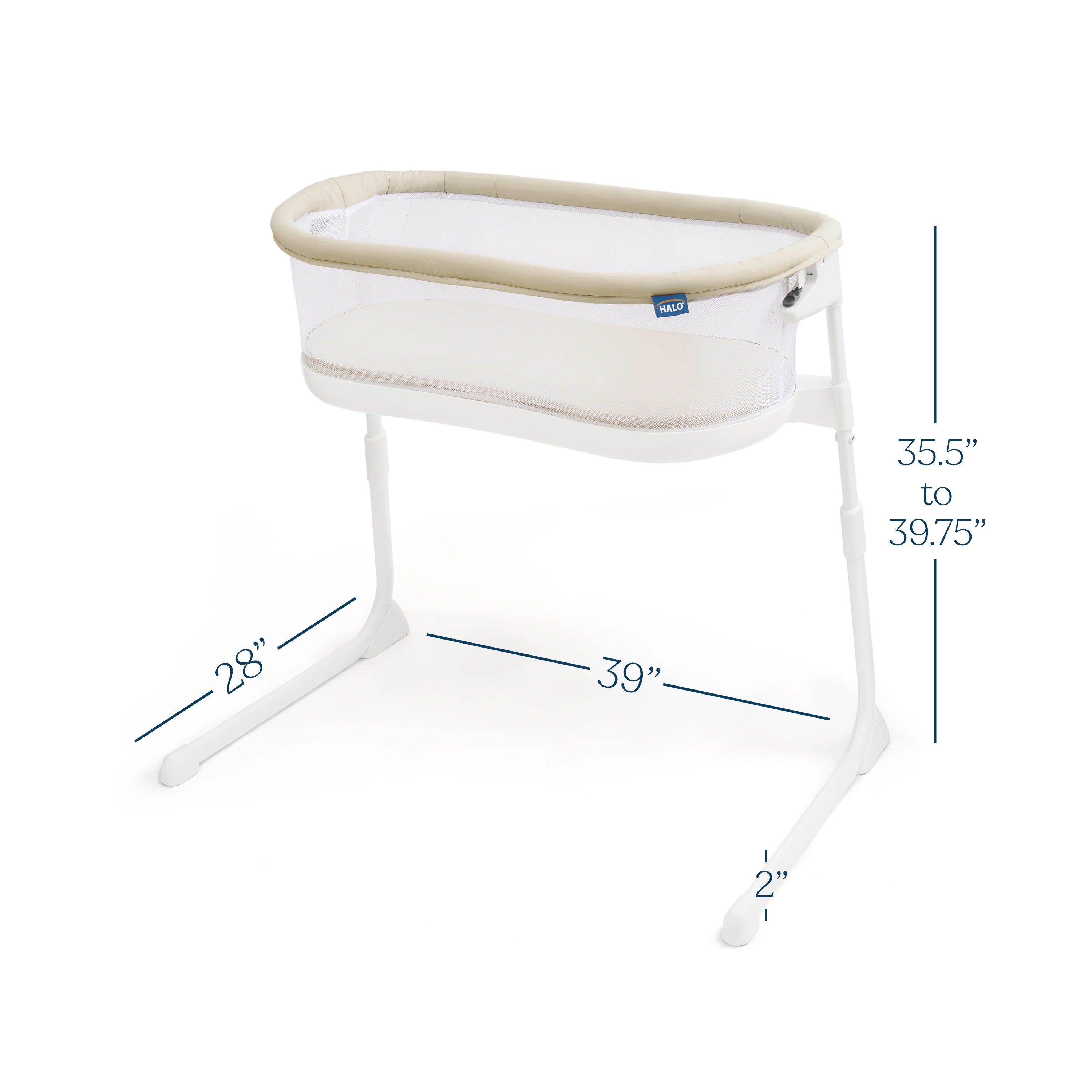 Halo BassiNest® Lite Portable Bassinet - Oat- Bambi Baby