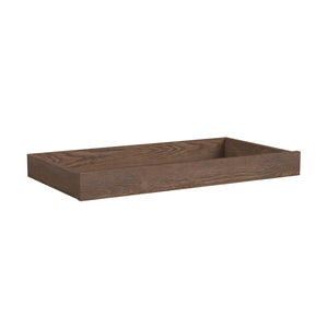 Harvest Brown Solid Wood Nursery Changer Topper - Angled View | Bambi Baby