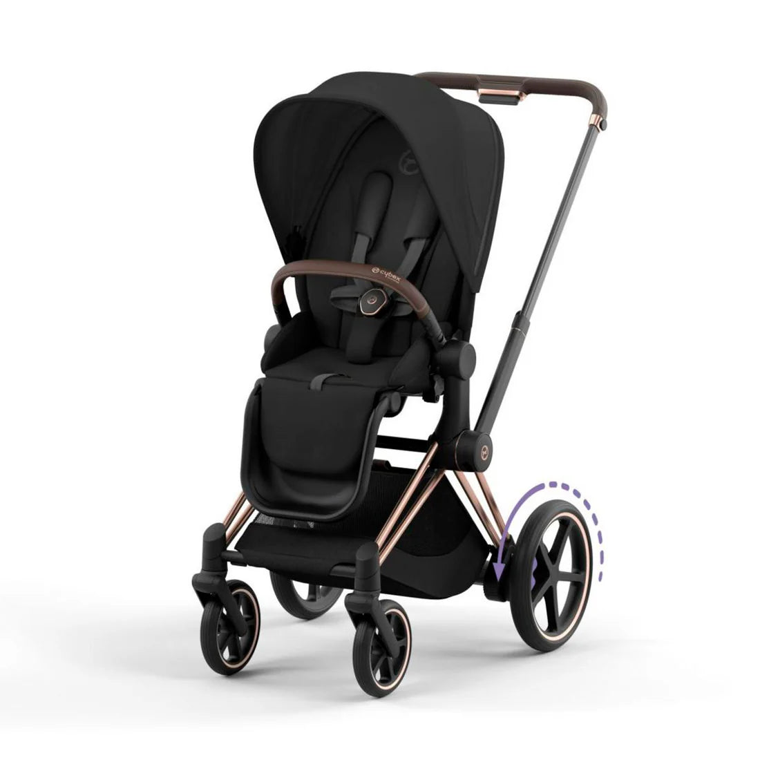 Cybex ePriam2 con marco en oro rosa- Bambi Baby