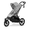 Fog Grey CYBEX Avi Spin Jogging Stroller - Side View | Bambi Baby