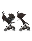 CYBEX LIBELLE Stroller + Cloud G Pro Infant Car Seat Travel System - Chocolate Brown - Bambi Baby
