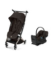 CYBEX LIBELLE Stroller + Cloud G Pro Infant Car Seat Travel System - Chocolate Brown