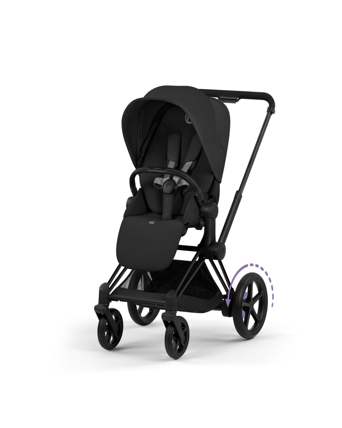cybex priam motor Cybex e-PRIAM Stroller Matte Black Frame/Sepia Black Lux Seat
