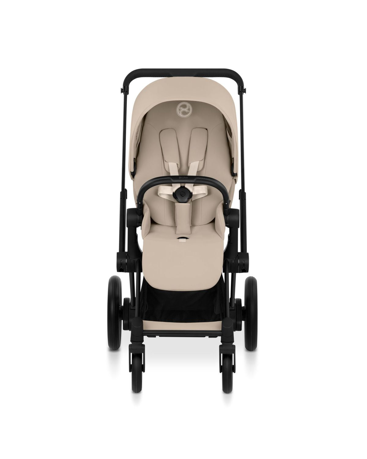 cybex priam 3 complete stroller Cybex e-PRIAM Stroller Cozy Beige Lux Seat (Matte Black Frame)