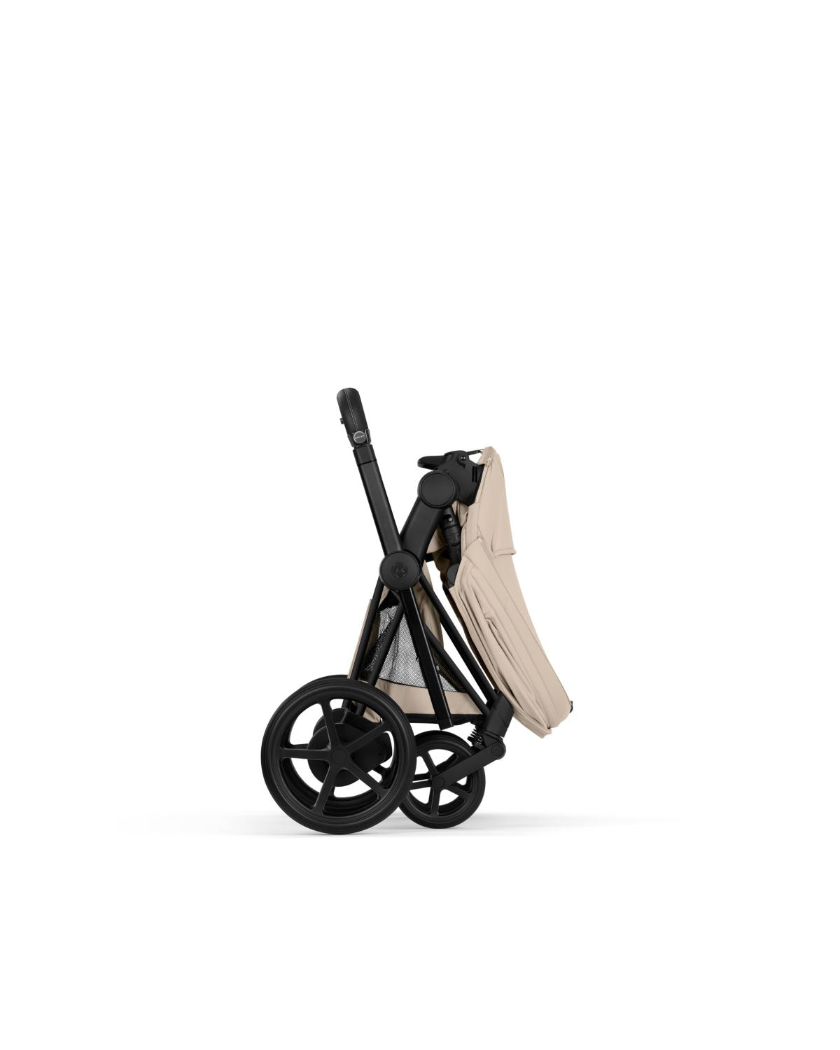 cybex trio Cybex e-PRIAM Stroller Cozy Beige Lux Seat (Matte Black Frame)