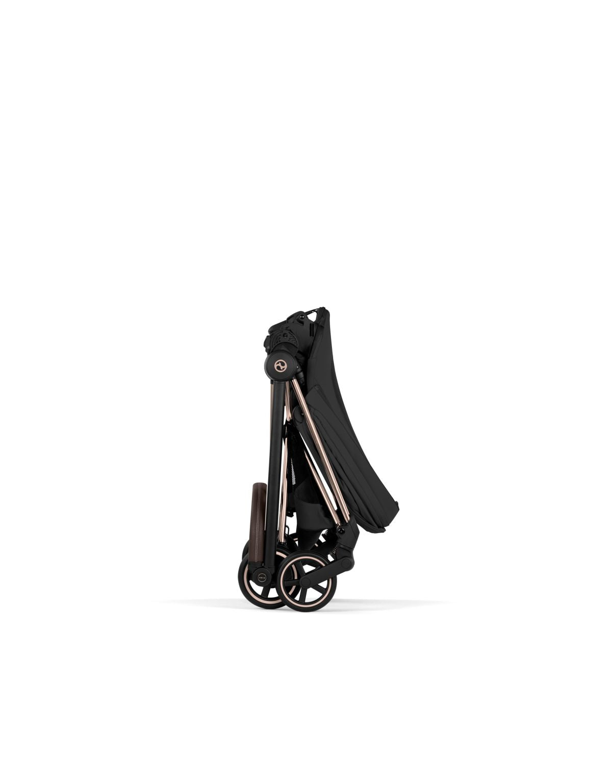 cybex mios folded dimensions Cybex Mios Stroller Rose Gold Frame/Sepia Black Lux Seat