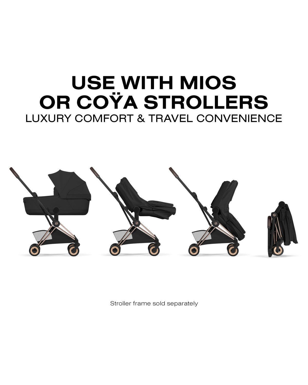 CYBEX MIOS/COYA Fold Lux Carry Cot - Style Collection- Bambi Baby