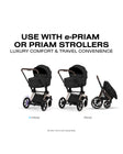 CYBEX PRIAM Fold Lux Carry Cot - Comfort Collection - Bambi Baby