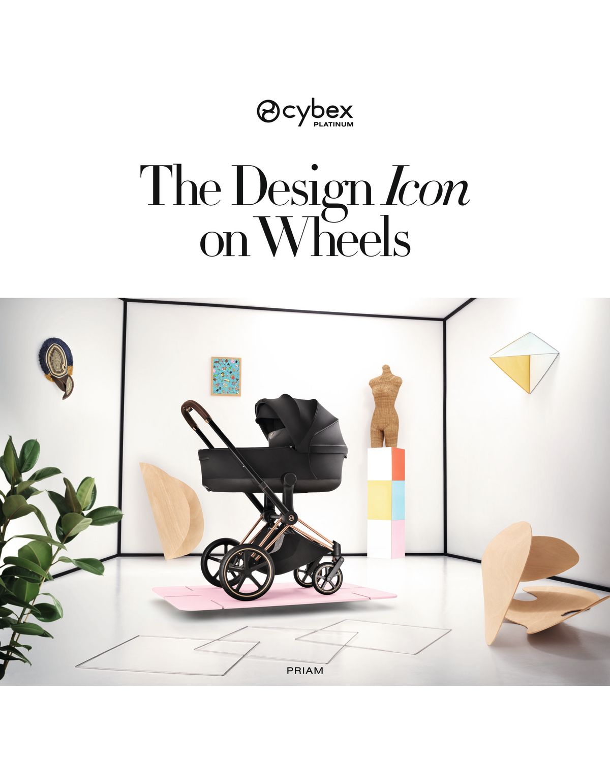 CYBEX PRIAM Fold Lux Carry Cot - Comfort Collection- Bambi Baby