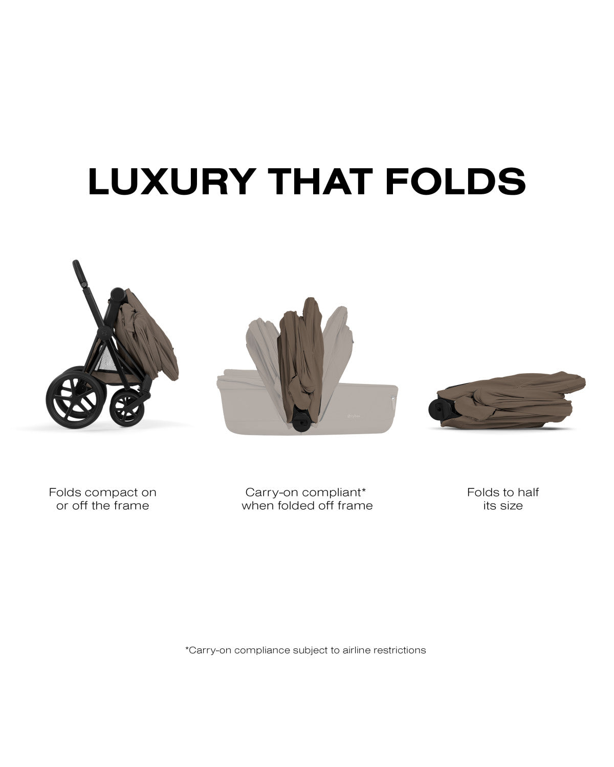 CYBEX PRIAM Fold Lux Carry Cot - Comfort Collection- Bambi Baby