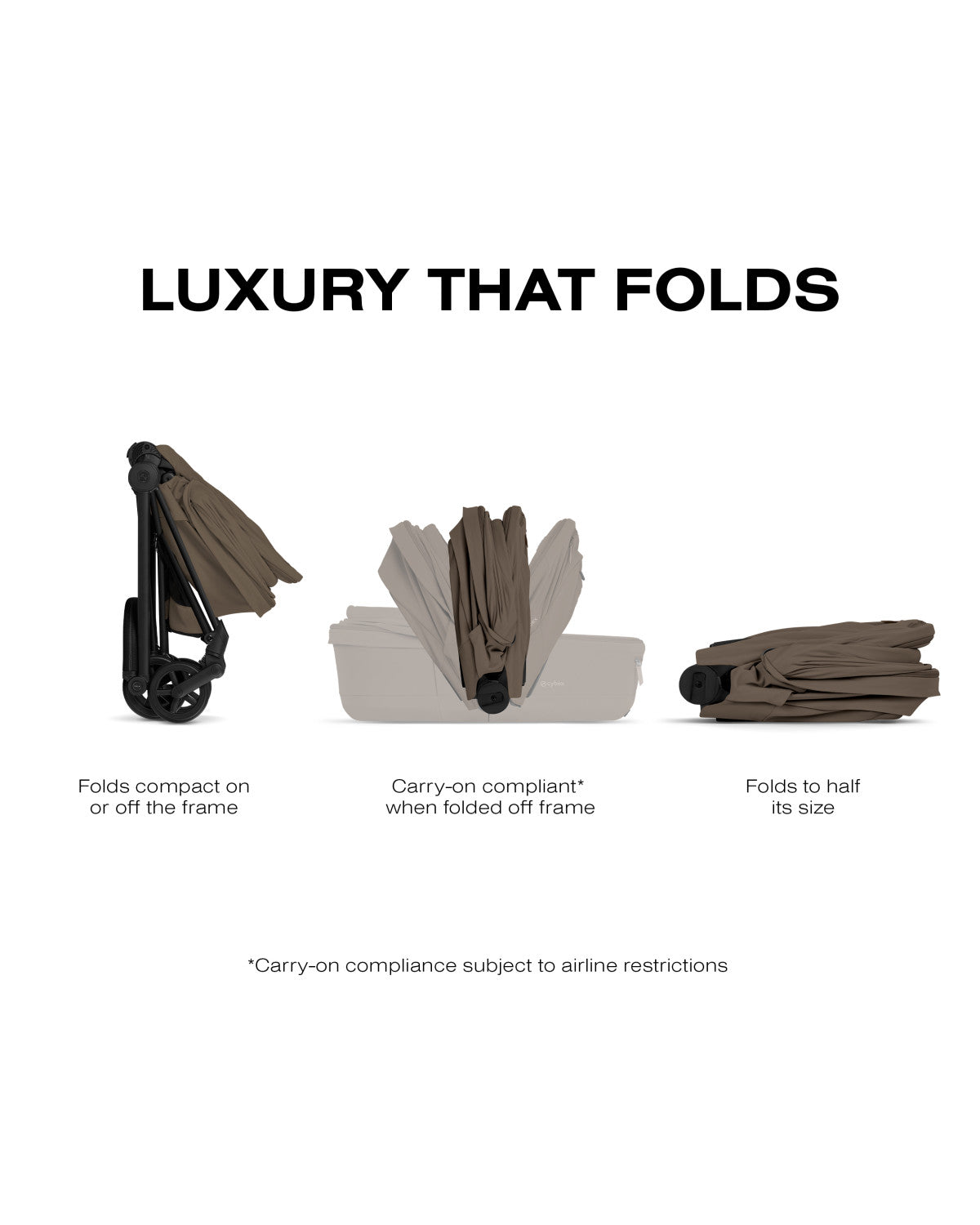 CYBEX MIOS/COYA Fold Lux Carry Cot - Comfort Collection- Bambi Baby