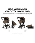 CYBEX MIOS/COYA Fold Lux Carry Cot - Comfort Collection - Bambi Baby