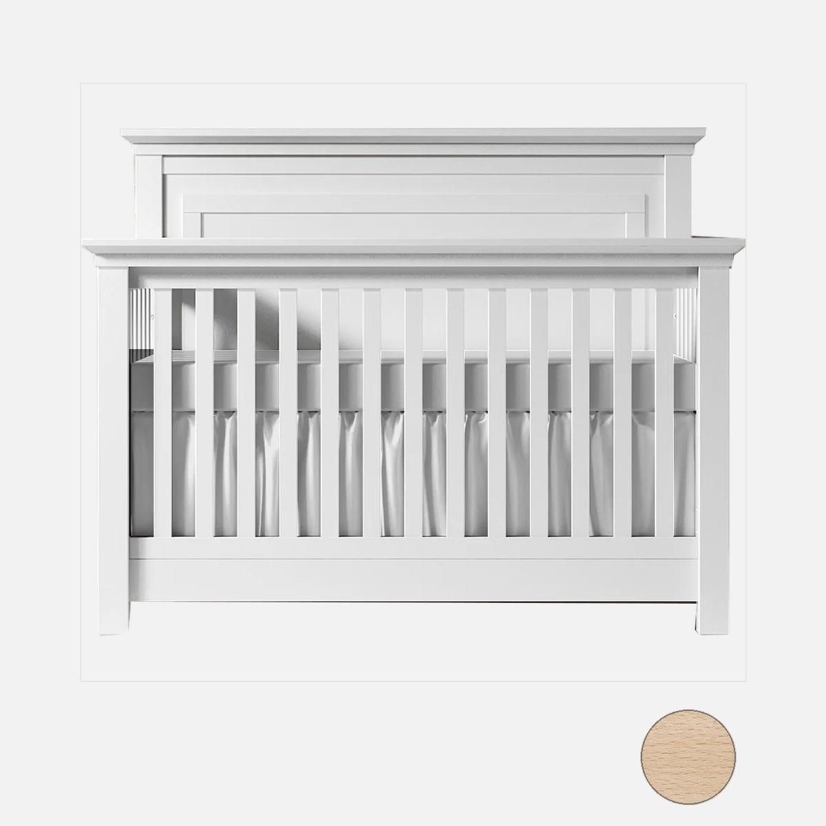 Romina Karisma Convertible Crib - Solid Panel- Bambi Baby