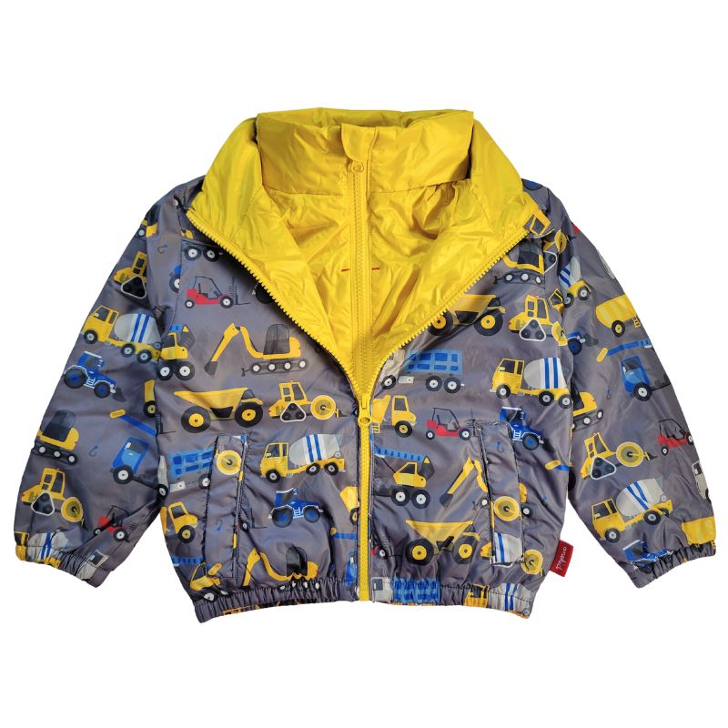 Onekid Car Seat Coat | The Road Coat Transition - Construction Print- Bambi Baby