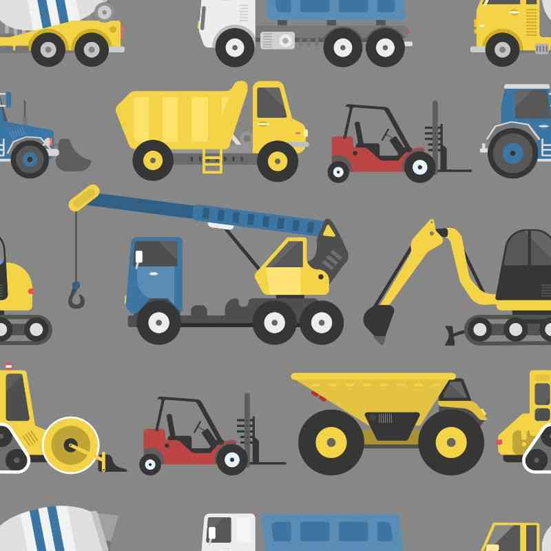 Onekid Car Seat Coat | The Road Coat Down - Construction Print- Bambi Baby