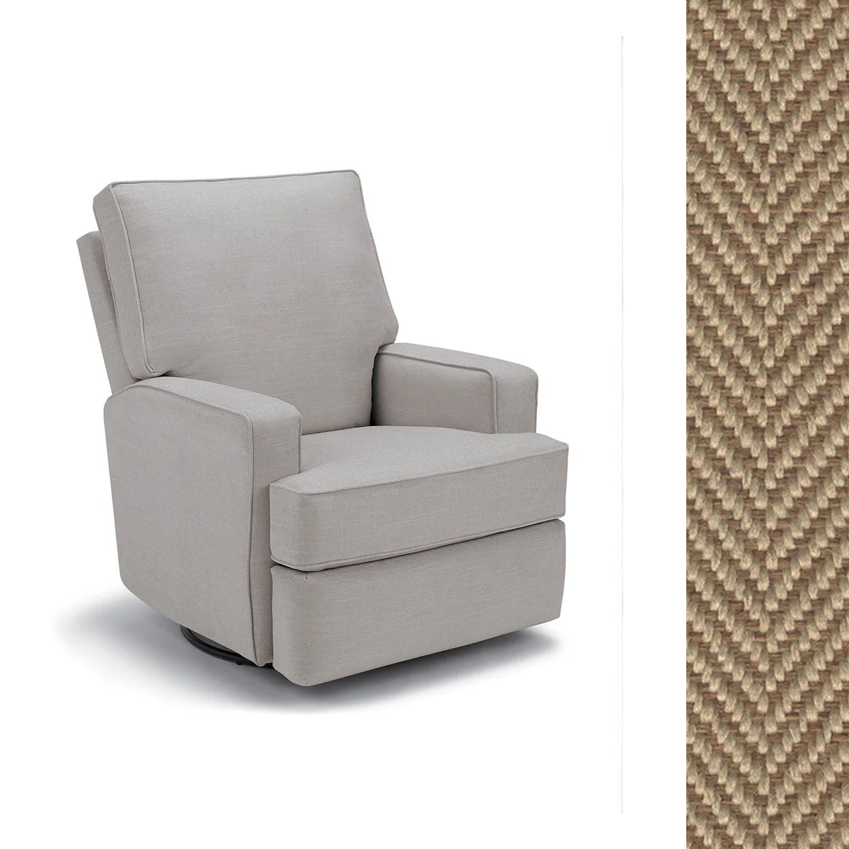 Storytime by Best Chairs Kersey Swivel Recliner- Bambi Baby