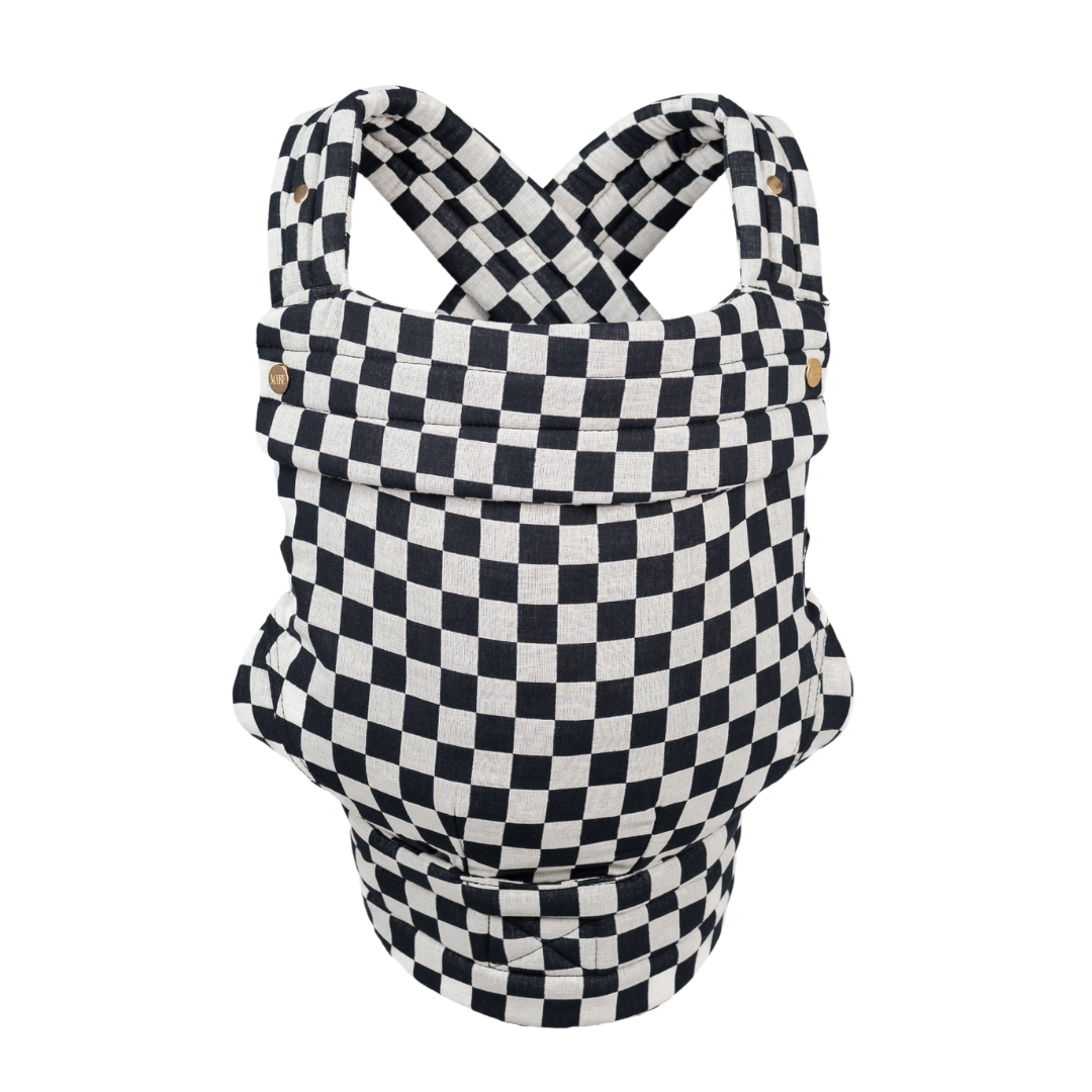Mabē The Monarch Carrier - Ebony Check- Bambi Baby