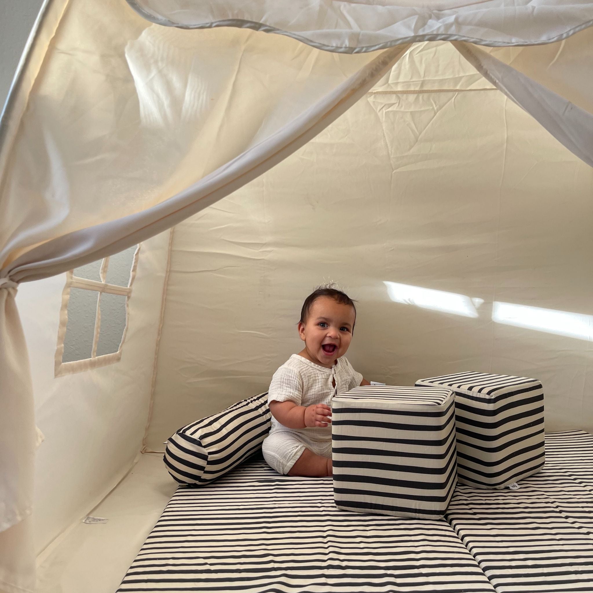 Toki Kids Bold Stripe Play Cube- Bambi Baby
