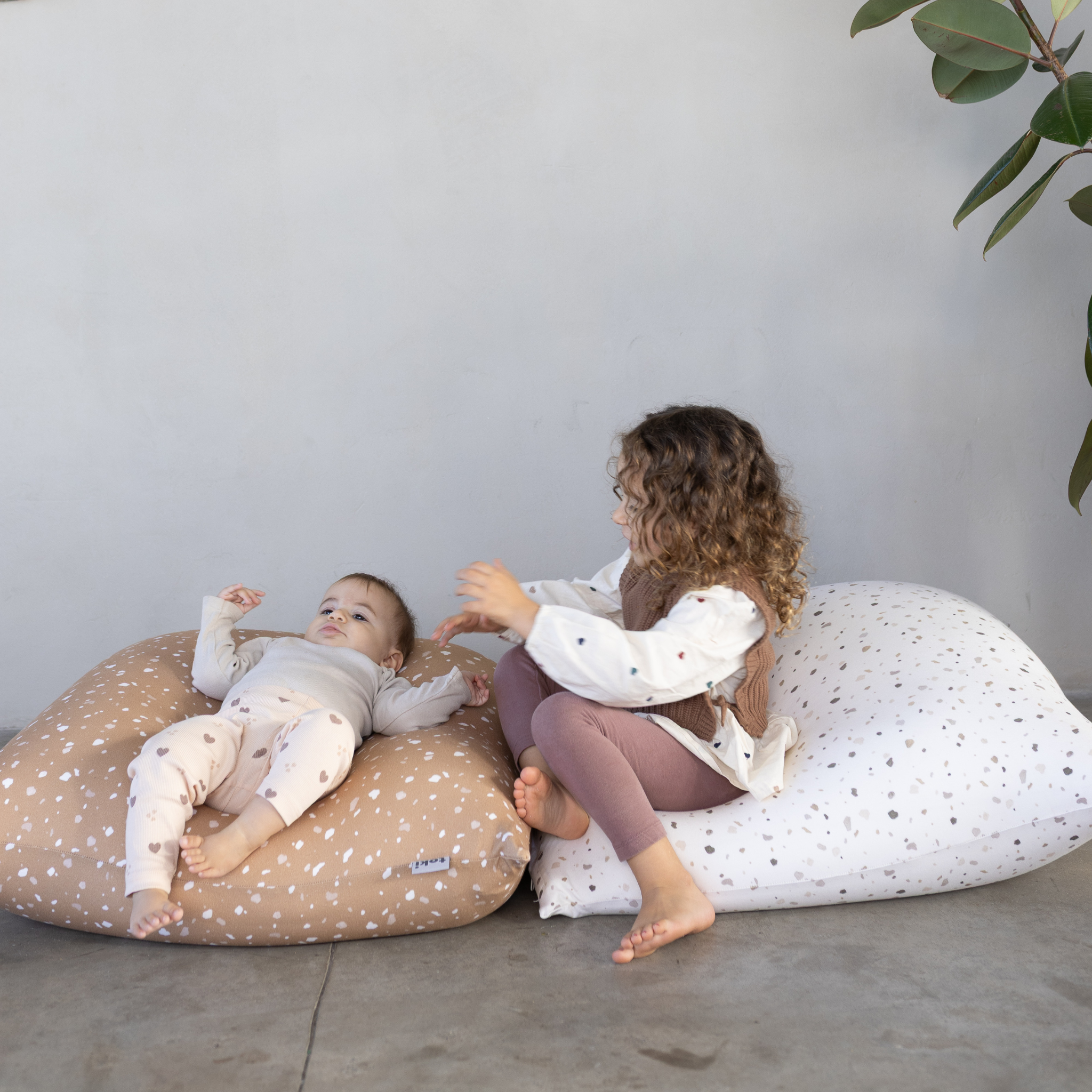 Toki Kids Terrazzo Chalk Bean Bag- Bambi Baby