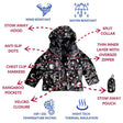 Onekid Car Seat Coat | The Road Coat Vegan - Rocketship Print - Bambi Baby