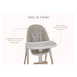 Delta Children Duet 2-In-1 High Chair And Infant Seat - Taupe (2421) - Bambi Baby