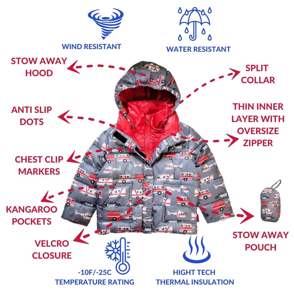 Onekid Car Seat Coat | The Road Coat Vegan - Rescue Print- Bambi Baby