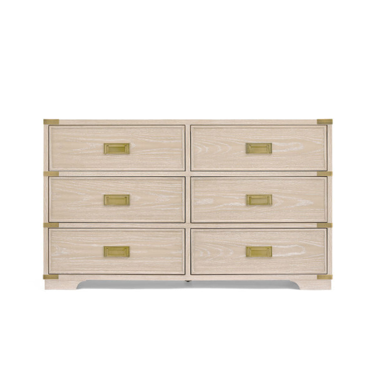 Bellini Paris 6 Drawer Dresser - Whitewashed Ash- Bambi Baby