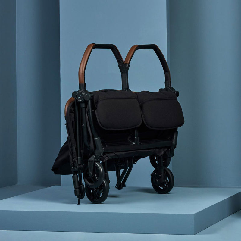 Silver Cross Jet Double Stroller - Black- Bambi Baby