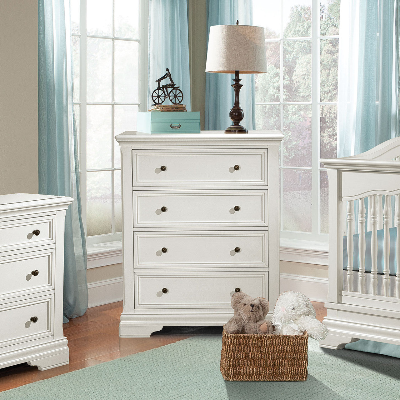 cream nursery dresser Cream French Dresser and Changing Table - Traditional