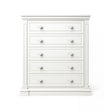 Silva Jackson 5 Drawer Chest - White - Bambi Baby