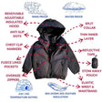 Onekid Car Seat Coat | The Road Coat Arctic - Black - Bambi Baby