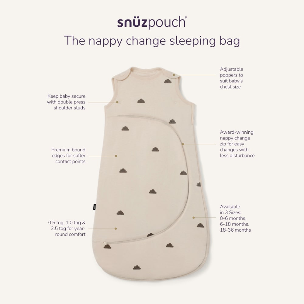 Snuz SnuzPouch Sleeping Bag - Blush Dot- Bambi Baby
