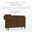 Bellini Provence 6 Drawer Dresser - Bambi Baby