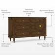 Bellini Provence 6 Drawer Dresser - Bambi Baby