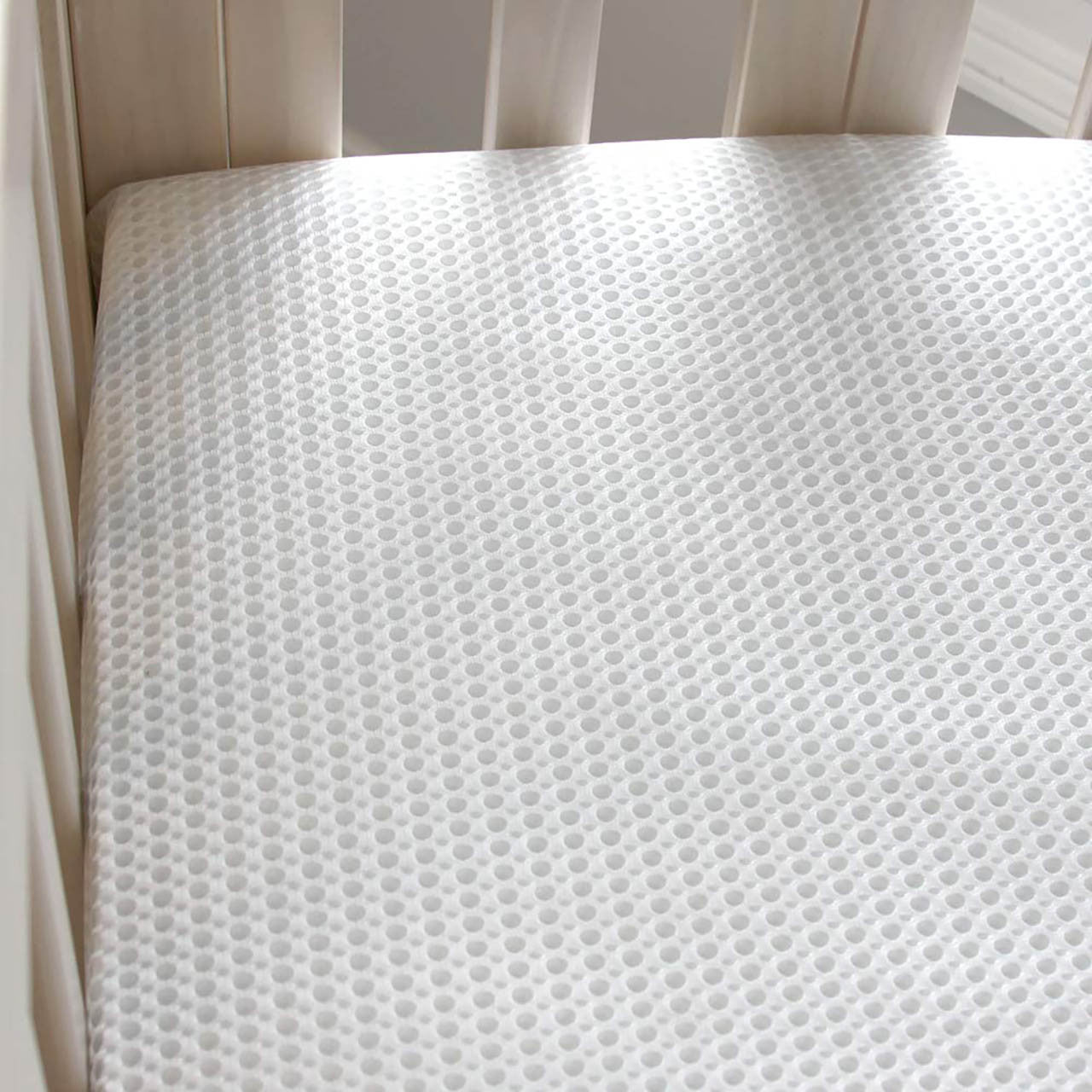 Lullaby Earth Breathe-Safe Mini Crib Mattress - White- Bambi Baby