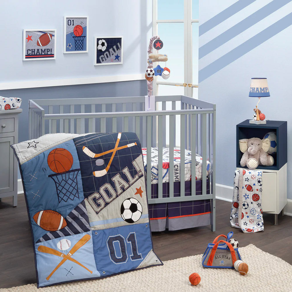 Lambs & Ivy Baby Sports 3-Piece Bedding Set- Bambi Baby