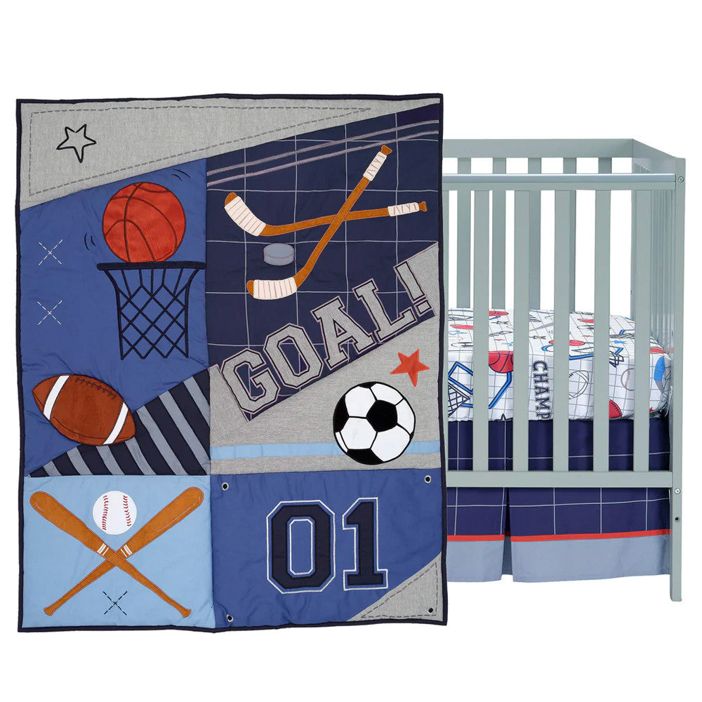 Lambs Ivy Baby Sports 3-Piece Bedding Set – Bambi Baby