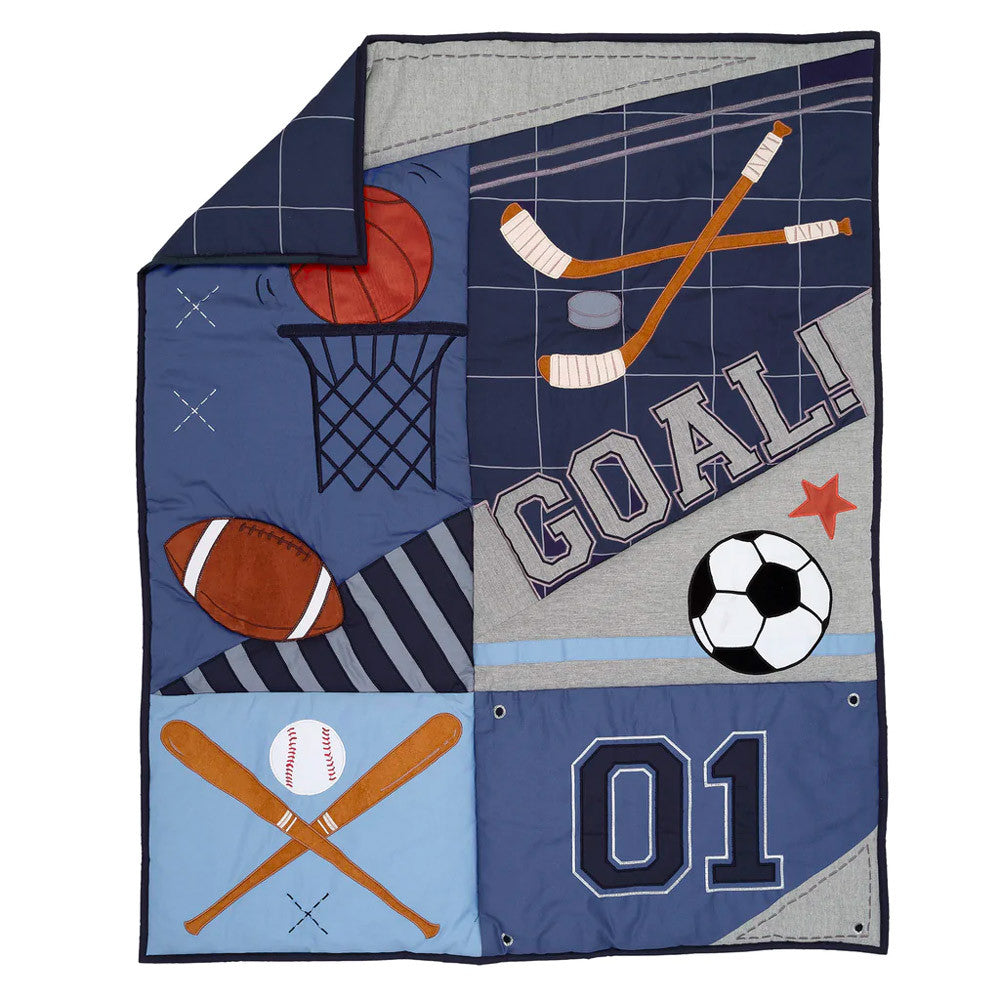 Lambs & Ivy Baby Sports 3-Piece Bedding Set | Bambi Baby