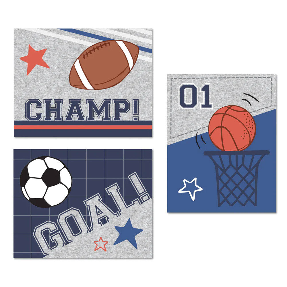 Lambs & Ivy Baby Sports Unframed Wall Art- Bambi Baby
