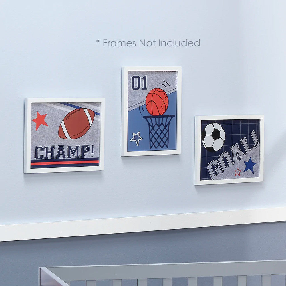 Lambs & Ivy Baby Sports Unframed Wall Art- Bambi Baby