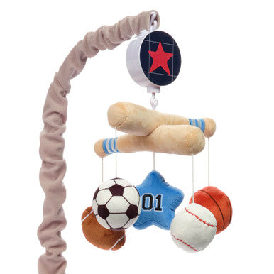 Lambs & Ivy Baby Sports Musical Mobile - Plays 20 minutes- Bambi Baby
