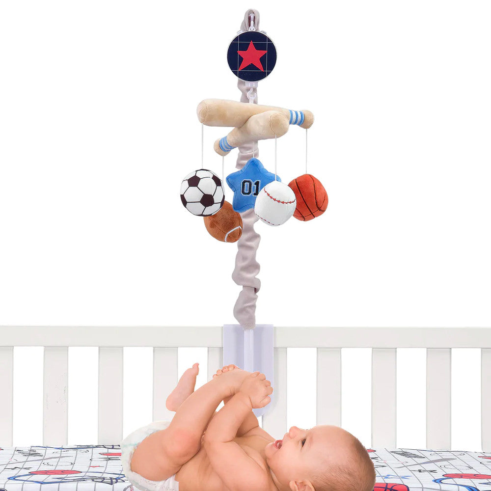 Lambs & Ivy Baby Sports Musical Mobile - Plays 20 minutes- Bambi Baby