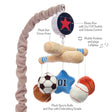 Lambs &amp; Ivy Baby Sports Musical Mobile - Reproduz 20 minutos - Bambi Baby
