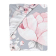 Lambs & Ivy Botanical Baby Sheet - Grey Floral - Bambi Baby